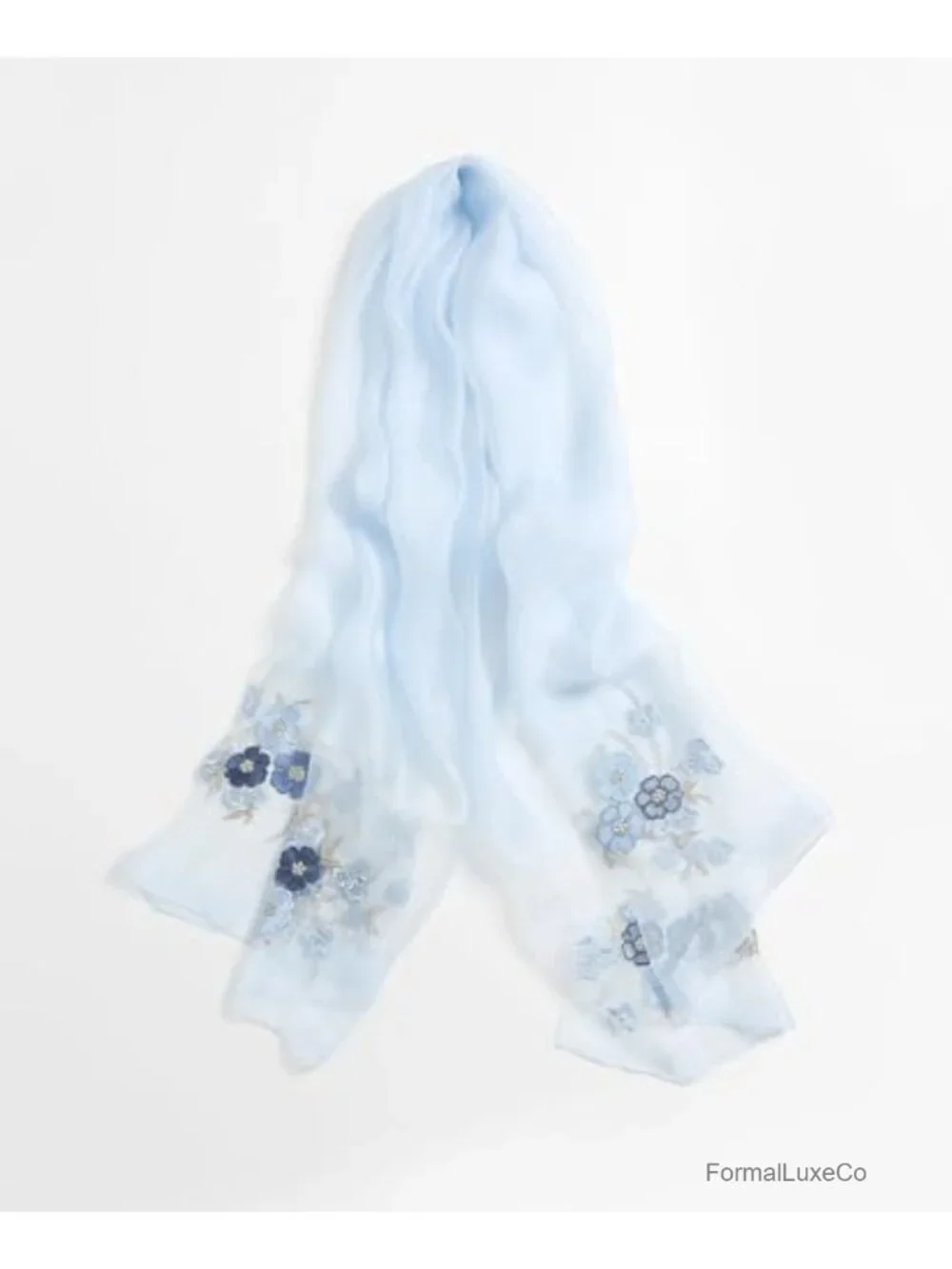 Silk Blend Floral Fashion Scarf Shawl Wrap Lightweight Sheer